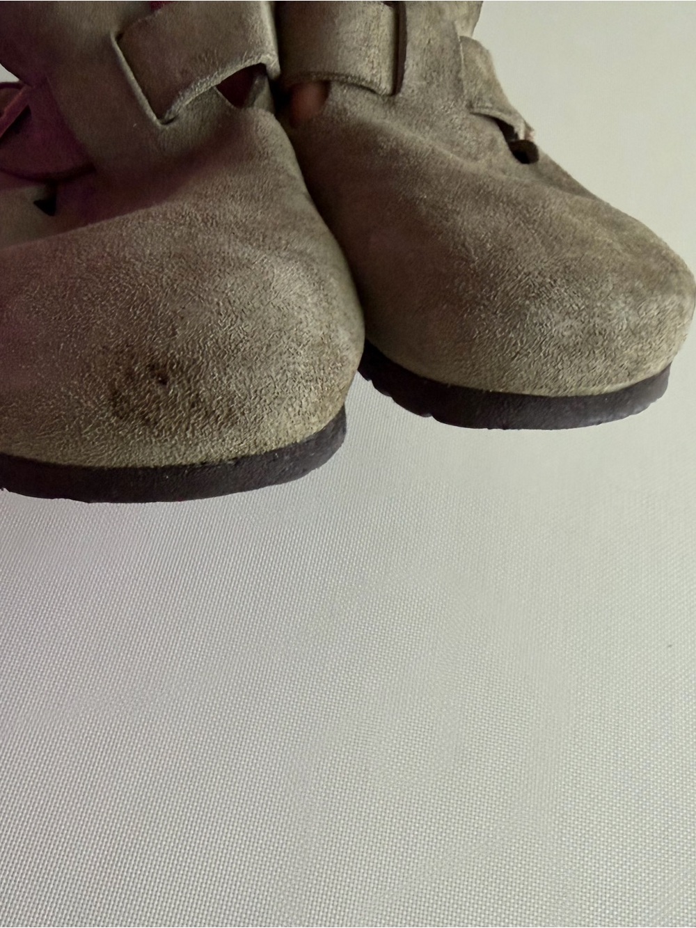 Birkenstock Women's Suede Clogs in Taupe - Picture 10 of 10